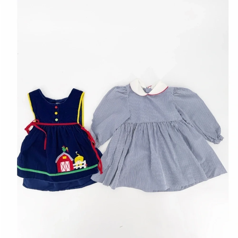 Vintage embroidered pinafore